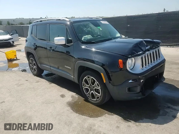 2017 Jeep Renegade Limited with VIN ZACCJADB2HPE38679, listed as a Copart auction lot 57443765 with 190,674 mi miles and Salvage title. Bid and sale history available at DreamBid. Image 13.