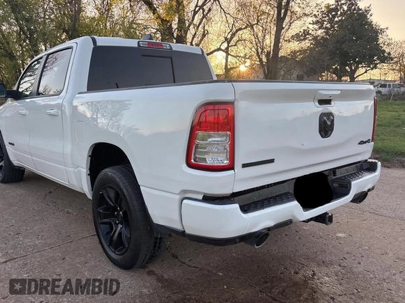2020 Ram 1500 Big Horn with VIN 1C6SRFFT9LN388444, listed as a Copart auction lot 52460535 with 60,935 mi miles and Clean Title. Bid and sale history available at carsss.com. Image 3.