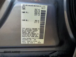 2017 Nissan Altima S with VIN 1N4AL3AP4HC247773, listed as a Copart auction lot 68269164 with 73,725 mi miles and Salvage title. Bid and sale history available at DreamBid. Image 12.