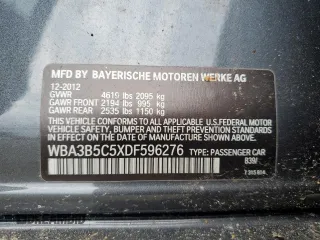 2013 BMW 3 Series 328i xDrive z VIN WBA3B5C5XDF596276, wystawiony jako Copart lot #65396355 z przebiegiem 145 094 mil mil oraz Czysty tytuł • Clean title. Historia ofert i sprzedaży dostępna na DreamBid. Obrazek 12.