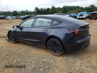 2024 Tesla Model 3 with VIN 5YJ3E1EA8RF755854, listed as a Copart auction lot 45986995 with 7,374 mi miles and Salvage Title. Bid and sale history available at DreamBid. Image 2.