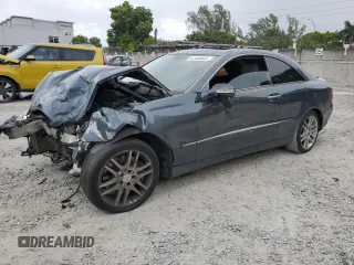 2008 Mercedes-Benz CLK-Class 3.5L with VIN WDBTJ56H98F247982, listed as a Copart auction lot 47406985 with 117,758 mi miles and Salvage Title. Bid and sale history available at carsss.com. Image 1.