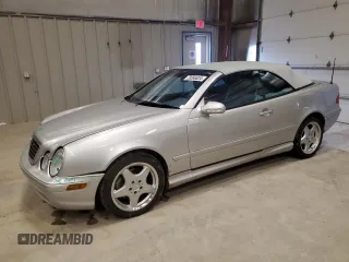 2001 Mercedes-Benz CLK with VIN WDBLK70G71T075953, listed as a Copart auction lot 79556524 with 71,428 mi miles and Clean Title. Bid and sale history available at carsss.com. Image 1.