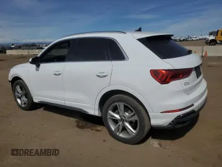 2022 Audi Q3 S line Premium Plus with VIN WA1EECF39N1046884, listed as a Copart auction lot 50009435 with 107,303 mi miles and Salvage Title. Bid and sale history available at carsss.com. Image 2.