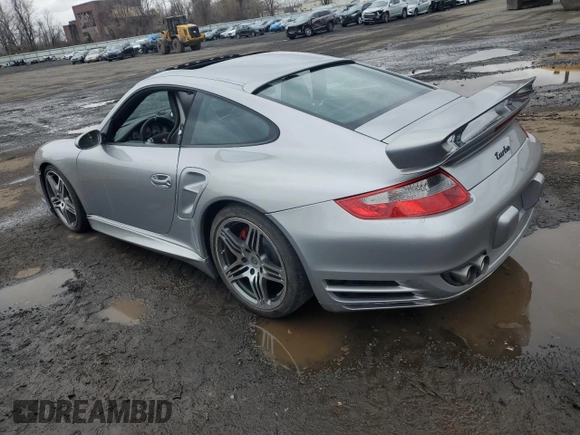 2007 Porsche 911 Turbo with VIN WP0AD29997S784019, listed as a Copart auction lot 52863775 with 0 mi miles and Salvage Title. Bid and sale history available at carsss.com. Image 2.