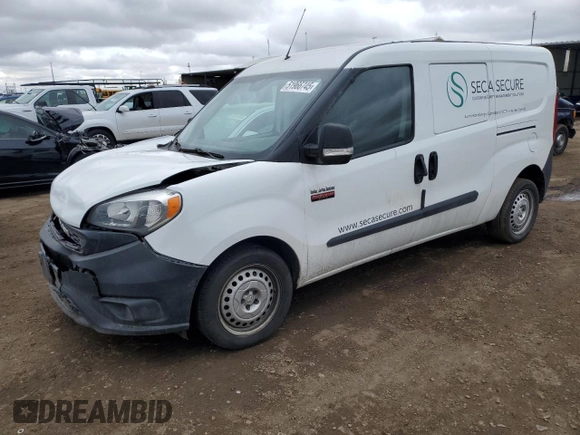 2020 Ram ProMaster City Cargo Tradesman with VIN ZFBHRFAB2L6P30895, listed as a Copart auction lot 51966745 with 51,390 mi miles and Salvage title. Bid and sale history available at DreamBid. Image 1.