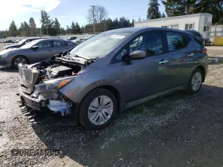 2023 Nissan LEAF S with VIN 1N4AZ1BV2PC555166, listed as a Copart auction lot 46501375 with 27,435 mi miles and Salvage Title. Bid and sale history available at DreamBid. Image 1.