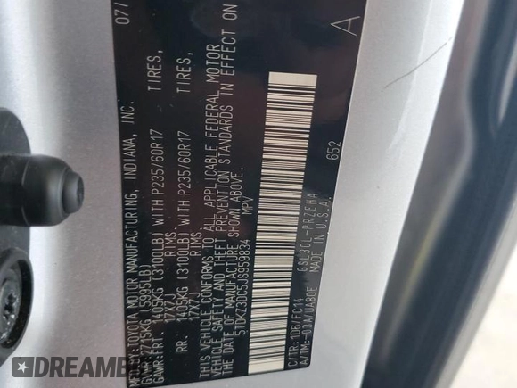 2018 Toyota Sienna LE Auto Access Seat with VIN 5TDKZ3DC5JS959834, listed as a Copart auction lot 51002875 with 113,144 mi miles and Salvage Title. Bid and sale history available at carsss.com. Image 14.