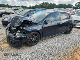 2017 Volkswagen GTI S with VIN 3VW4T7AU6HM015322, listed as a Copart auction lot 58606415 with 104,316 mi miles and Salvage title. Bid and sale history available at DreamBid. Image 1.