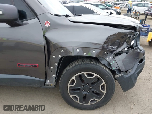 2016 Jeep Renegade Trailhawk with VIN ZACCJBCT0GPD72437, listed as a IAAI auction lot 42180021 with 115,427 mi miles and . Bid and sale history available at carsss.com. Image 17.