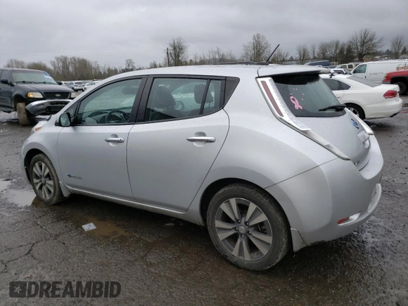 2015 Nissan LEAF SV with VIN 1N4AZ0CP6FC324845, listed as a Copart auction lot 43324283 with 53,815 mi miles. Bid and sale history available at carsss.com. Image 2.