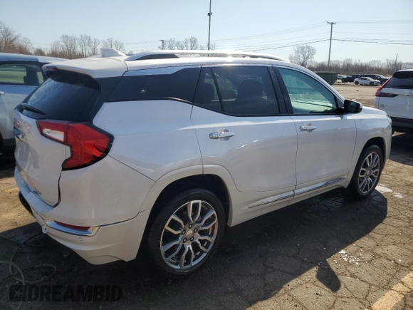 2024 GMC Terrain Denali with VIN 3GKALXEG8RL163221, listed as a Copart auction lot 53475185 with 3,046 mi miles and Salvage title. Bid and sale history available at DreamBid. Image 3.