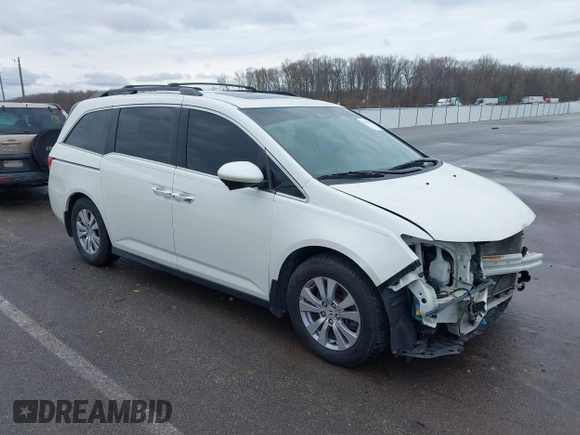 2016 Honda Odyssey EX-L with VIN 5FNRL5H64GB012832, listed as a IAAI auction lot 41881915 with 127,067 mi miles. Bid and sale history available at carsss.com. Image 1.