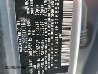 2023 Kia Sorento LX with VIN 5XYRGDLC0PG168595, listed as a Copart auction lot 75653064 with 40,192 mi miles and Non Repairable. Bid and sale history available at carsss.com. Image 13.