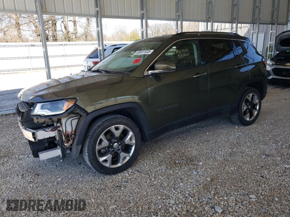 2018 Jeep Compass Limited with VIN 3C4NJCCB1JT406861, listed as a Copart auction lot 48537535 with 132,091 mi miles and Salvage Title. Bid and sale history available at carsss.com. Image 1.