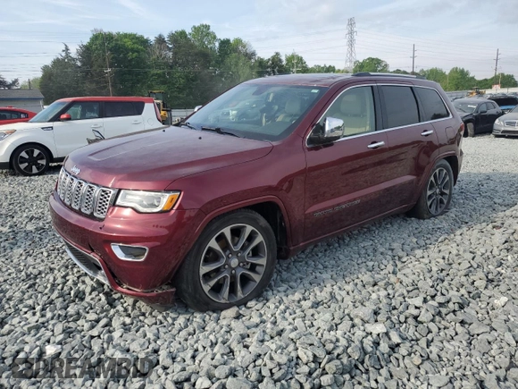 2017 Jeep Grand Cherokee Overland z VIN 1C4RJFCG5HC615878, wystawiony jako Copart lot #52087675 z przebiegiem 90 353 mil mil oraz Szkody całkowita. Historia ofert i sprzedaży dostępna na DreamBid. Obrazek 1.