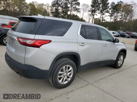 2019 Chevrolet Traverse LS with VIN 1GNERFKW8KJ145727, listed as a Copart auction lot 50228015 with 132,212 mi miles and Salvage Title. Bid and sale history available at carsss.com. Image 3.
