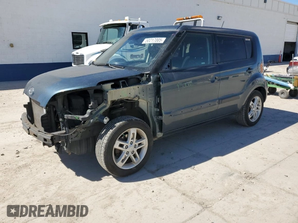 2011 Kia Soul + with VIN KNDJT2A2XB7249309, listed as a Copart auction lot 50217005 with 108,184 mi miles and Salvage Title. Bid and sale history available at carsss.com. Image 1.