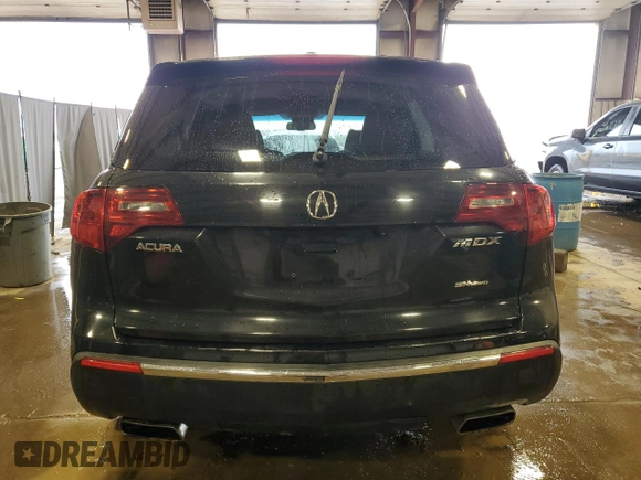 2012 Acura MDX Tech/Entertainment Pkg with VIN 2HNYD2H43CH503400, listed as a Copart auction lot 47186095 with 0 mi miles and Salvage Title. Bid and sale history available at carsss.com. Image 6.