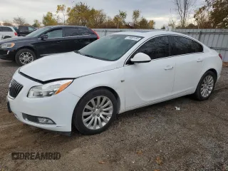 2011 Buick Regal CXL RL2 with VIN 2G4GP5EC5B9215291, listed as a Copart auction lot 76981134 with 116,643 mi miles and Salvage Title. Bid and sale history available at carsss.com. Image 1.