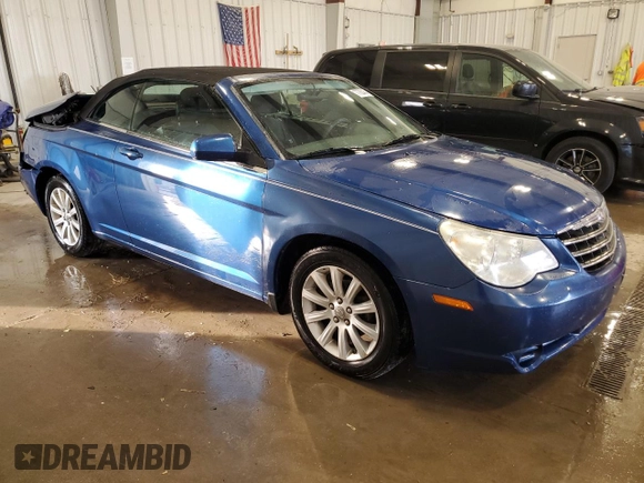 2010 Chrysler Sebring Touring with VIN 1C3BC5ED6AN166539, listed as a Copart auction lot 77780464 with 162,531 mi miles and Non Repairable. Bid and sale history available at carsss.com. Image 4.