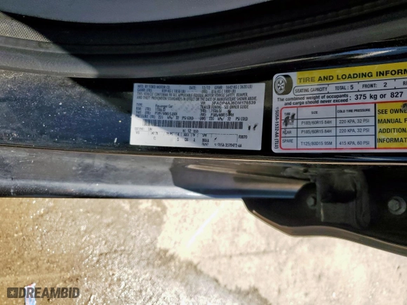 2013 Ford Fiesta S with VIN 3FADP4AJ8DM176539, listed as a Copart auction lot 47816765 with 164,513 mi miles and Salvage Title. Bid and sale history available at carsss.com. Image 15.