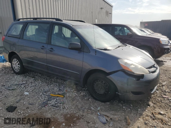 2008 Toyota Sienna CE with VIN 5TDZK23CX8S156932, listed as a Copart auction lot 53393215 with 208,657 mi miles and Non Repairable. Bid and sale history available at carsss.com. Image 4.