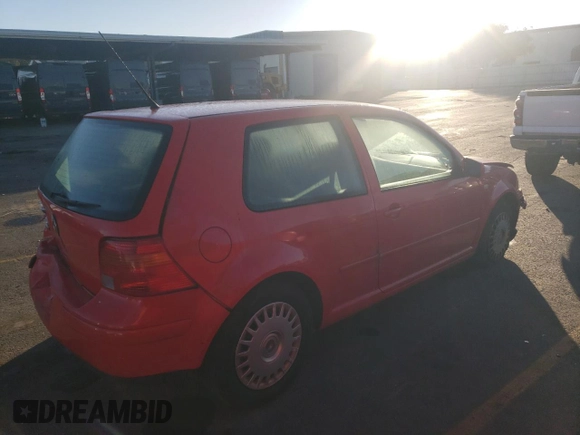 1999 Volkswagen Golf z VIN WVWBC31J6XW358185, wystawiony jako Copart lot #78451614 z przebiegiem 65 281 mil mil oraz Czysty tytuł • Clean title. Historia ofert i sprzedaży dostępna na DreamBid. Obrazek 3.