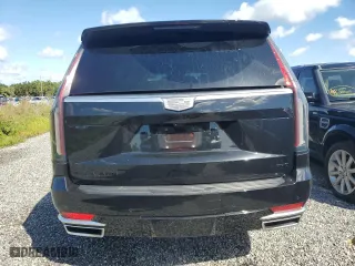 2021 Cadillac Escalade Premium Luxury Platinum with VIN 1GYS3DKL7MR168745, listed as a Copart auction lot 76098144 with 59,423 mi miles and Non Repairable. Bid and sale history available at carsss.com. Image 6.