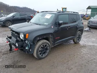 2023 Jeep Renegade Trailhawk with VIN ZACNJDC10PPP73292, listed as a IAAI auction lot 41661916 with 19,192 mi miles and . Bid and sale history available at DreamBid. Image 2.