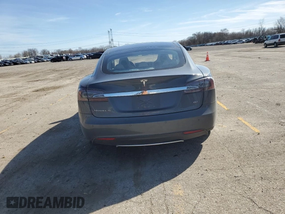 2014 Tesla Model S 60 with VIN 5YJSA1S17EFP47508, listed as a Copart auction lot 47589275 with 108,151 mi miles and Salvage Title. Bid and sale history available at DreamBid. Image 6.