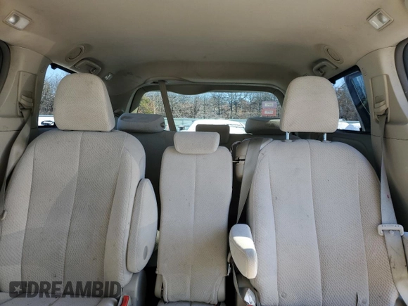2012 Toyota Sienna LE AAS with VIN 5TDKK3DC2CS218077, listed as a Copart auction lot 88849855 with 208,853 mi miles and Clean Title. Bid and sale history available at carsss.com. Image 10.