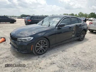 2021 BMW 3 Series 330i z VIN 3MW5R1J08M8C05493, wystawiony jako Copart lot #55330755 z przebiegiem Nie podano mil oraz Szkoda całkowita • Salvage title. Historia ofert i sprzedaży dostępna na DreamBid. Obrazek 1.