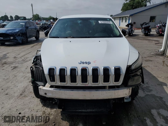 2017 Jeep Cherokee Sport with VIN 1C4PJLAB9HW565983, listed as a Copart auction lot 57095935 with 155,888 mi miles and Salvage title. Bid and sale history available at DreamBid. Image 5.