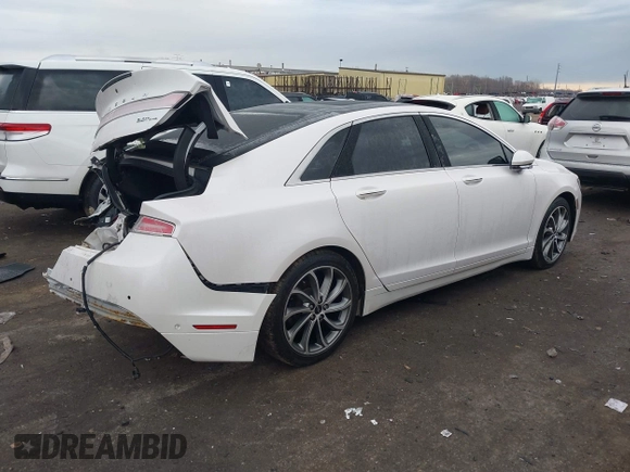 2017 Lincoln MKZ Reserve with VIN 3LN6L5FC3HR618078, listed as a IAAI auction lot 41669442 with 95,008 mi miles and . Bid and sale history available at DreamBid. Image 4.