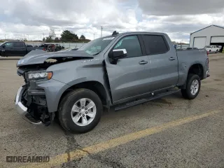 2019 Chevrolet Silverado 1500 LT with VIN 3GCUYDED8KG166021, listed as a Copart auction lot 51522155 with 29,196 mi miles and Salvage Title. Bid and sale history available at carsss.com. Image 1.