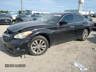 2012 Infiniti M with VIN JN1BY1AR5CM390629, listed as a Copart auction lot 65867354 with 182,780 mi miles and Salvage Title. Bid and sale history available at carsss.com. Image 1.