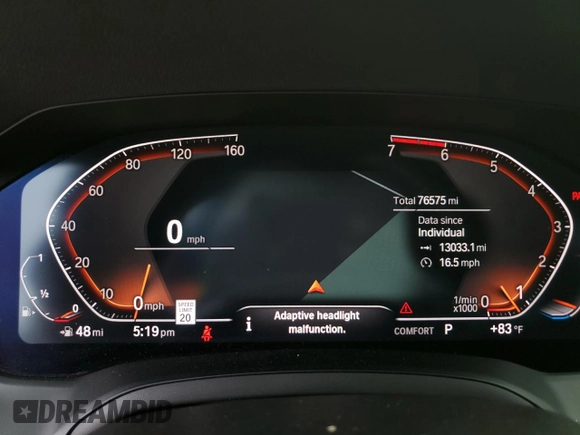 2020 BMW 3 Series 330i xDrive with VIN 3MW5R7J01L8B21498, listed as a Copart auction lot 49526285 with 76,575 mi miles and Salvage Title. Bid and sale history available at carsss.com. Image 9.