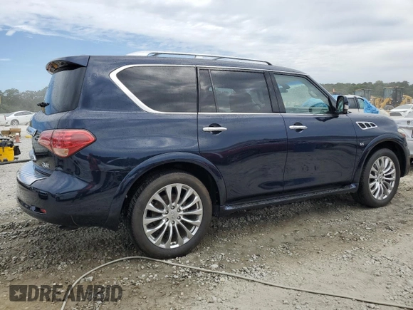 2015 Infiniti QX80 with VIN JN8AZ2NC6F9371228, listed as a Copart auction lot 70456194 with 95,979 mi miles and Salvage Title. Bid and sale history available at carsss.com. Image 3.