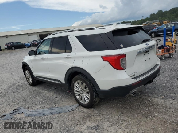 2021 Ford Explorer Limited z VIN 1FM5K8FW6MNA13432, wystawiony jako Copart lot #63597195 z przebiegiem 20 874 mil mil oraz Szkoda całkowita • Salvage title. Historia ofert i sprzedaży dostępna na DreamBid. Obrazek 2.