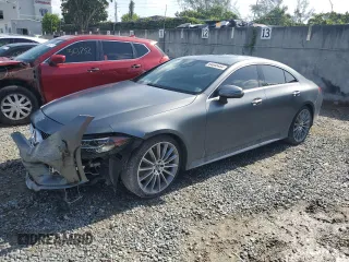2019 Mercedes-Benz CLS with VIN WDD2J5JB4KA043066, listed as a Copart auction lot 64645454 with 22,657 mi miles and Salvage Title. Bid and sale history available at carsss.com. Image 1.