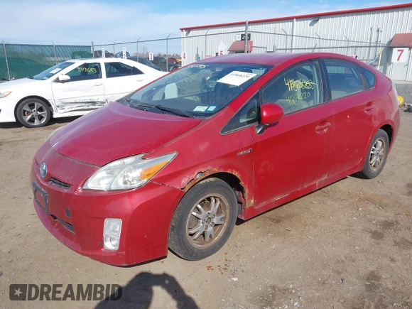 2010 Toyota Prius II with VIN JTDKN3DU4A0040530, listed as a IAAI auction lot 41868220 with 257,601 mi miles and . Bid and sale history available at DreamBid. Image 2.