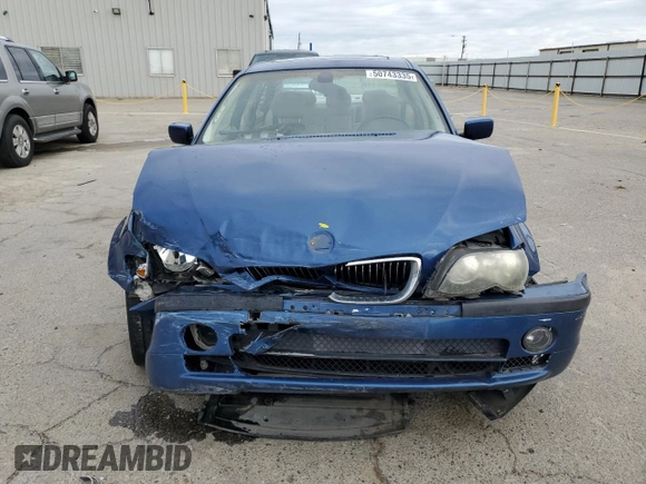 2003 BMW 3 Series 330i with VIN WBAEV53483KM02597, listed as a Copart auction lot 50743335 with 167,968 mi miles and Salvage Title. Bid and sale history available at carsss.com. Image 5.