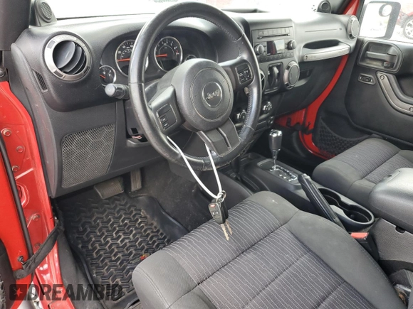 2012 Jeep Wrangler Sport with VIN 1C4GJWAGXCL171903, listed as a Copart auction lot 55036135 with Not Provided miles and Salvage Title. Bid and sale history available at carsss.com. Image 8.