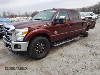 2016 Ford Super Duty F-250 SRW Lariat with VIN 1FT7W2BT6GEA42153, listed as a Copart auction lot 48861905 with 99,361 mi miles and Salvage Title. Bid and sale history available at carsss.com. Image 1.