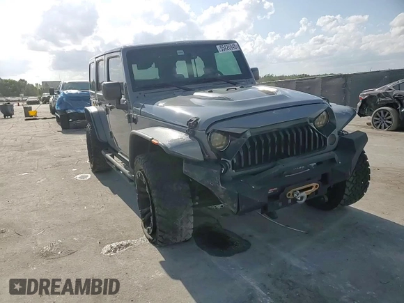 2017 Jeep Wrangler Unlimited 75th Anniversary with VIN 1C4BJWEG6HL676557, listed as a Copart auction lot 55426945 with 75,741 mi miles and Salvage title. Bid and sale history available at DreamBid. Image 15.