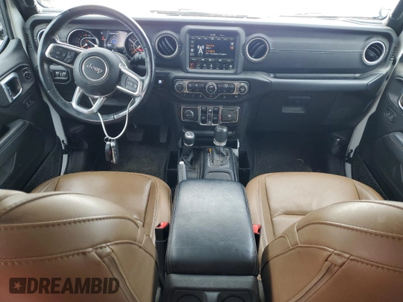 2020 Jeep Wrangler Unlimited Sahara with VIN 1C4HJXEG1LW197700, listed as a Copart auction lot 56539125 with 66,895 mi miles and Salvage title. Bid and sale history available at DreamBid. Image 8.
