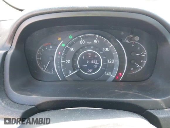 2015 Honda CR-V LX with VIN 2HKRM3H31FH557779, listed as a IAAI auction lot 42098299 with 211,683 mi miles and . Bid and sale history available at carsss.com. Image 7.
