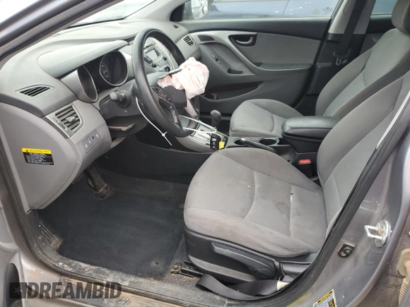 2013 Hyundai Elantra GLS with VIN KMHDH4AE8DU964979, listed as a Copart auction lot 53280055 with 175,977 mi miles and Salvage title. Bid and sale history available at DreamBid. Image 7.
