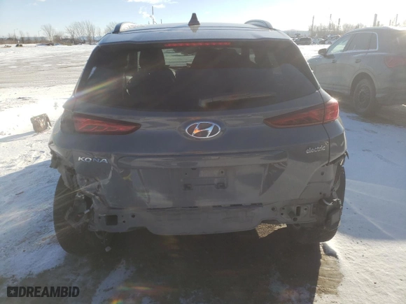 2021 Hyundai Kona Electric SEL with VIN KM8K23AG0MU122741, listed as a Copart auction lot 71721392 with 51,418 mi miles. Bid and sale history available at carsss.com. Image 6.